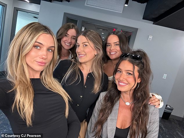 From left to right: Emily Wilson of Emily Saves America, Chrissy Clark, Raquel DeBono, Liz Willis and Lexi Lach. Together they have hundreds of thousands of followers and have racked up millions of interactions on their Republican content