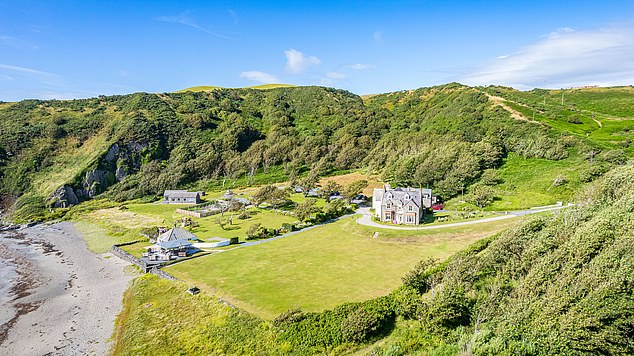 Isolated: Knockinaam Lodge (pictured) is where Winston Churchill and General Dwight Eisenhower spent two days planning D-Day in May 1944, Martin reveals