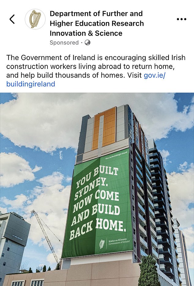 The Irish government has launched a campaign to encourage residents living abroad to return home