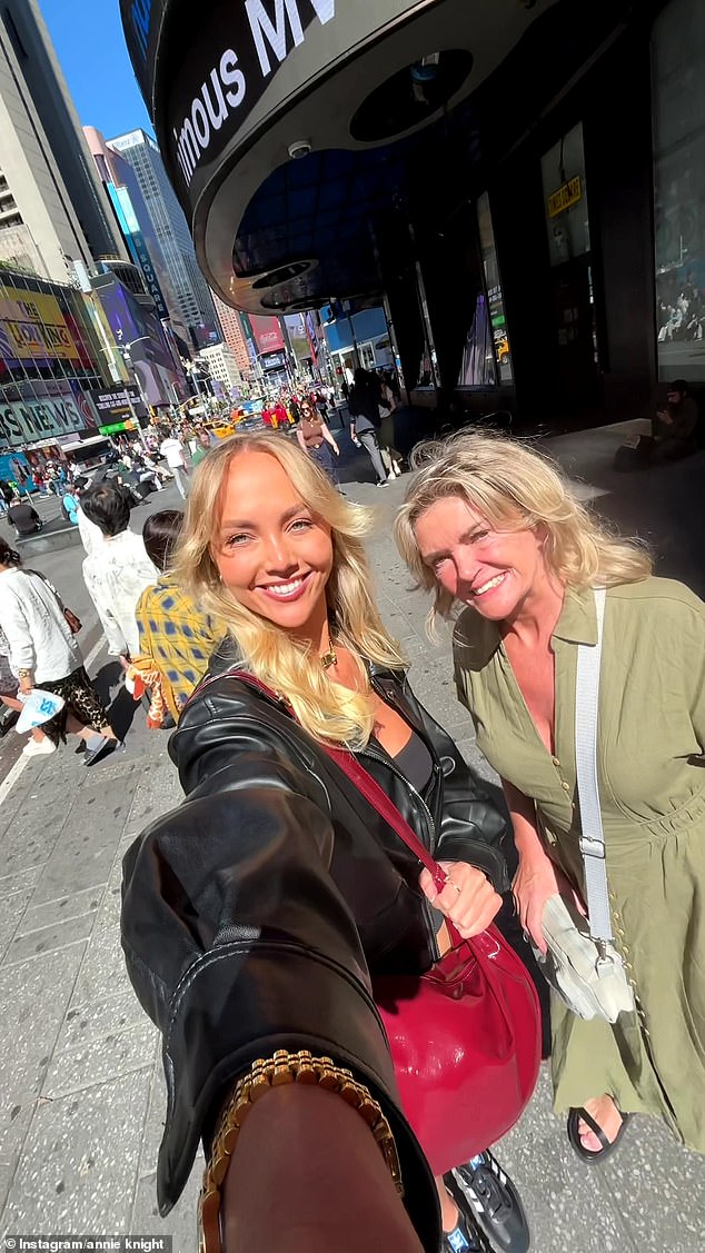 'Australia's most sexually active woman' Annie Knight wants her own TV show. The sassy 27-year-old told Daily Mail Australia her life would become the best reality on television. Pictured: Annie Knight and her mother in New York