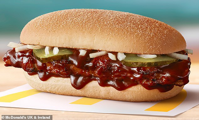 McDonald's has returned the much-loved McRib to Britain after a decade away, much to the delight of long-time fans of the barbecue-style sandwich