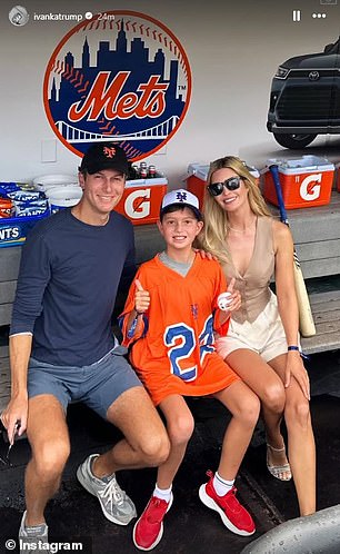 Ivanka, Jared and Joseph Kushner will be seen at Citi Field in September