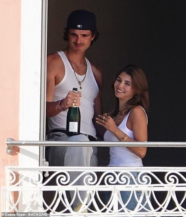 Jacob Elordi and Olivia Jade Giannulli enjoy some alone time during their Italian vacation with her parents Lori Loughlin and Mossimo Giannulli and older sister Bella Giannulli