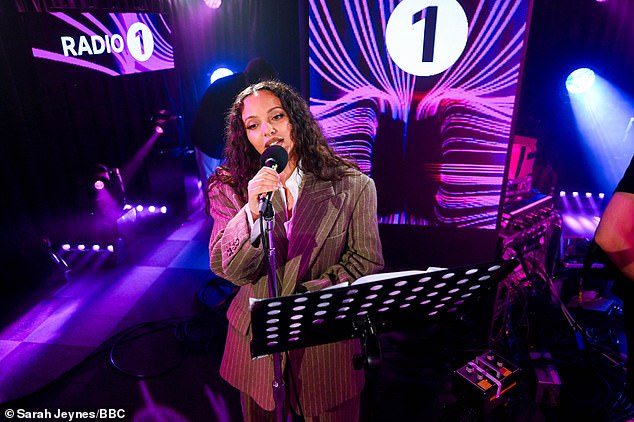 The former Little Mix member made the candid confession during a performance at Radio1's Live Lounge, where she sang Baby D's Let Me Be Your Fantasy.