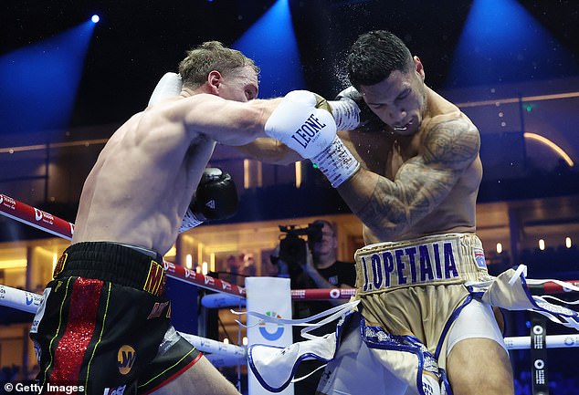 Jack Massey had hoped for a fairytale night in Saudi Arabia, but Jai Opetaia shattered those dreams with an impressive performance that forced the British trainer to throw in the towel