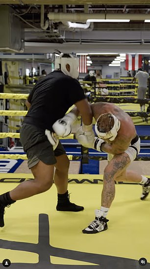 Jake Paul has released a video of himself dropping a sparring partner ahead of his fight with Mike Tyson