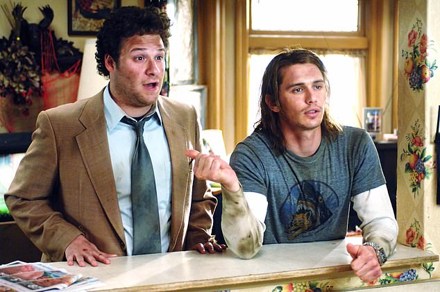 In a new interview, James revealed he hasn't spoken to Seth and believes their friendship is now over (pictured together in Pineapple Express)