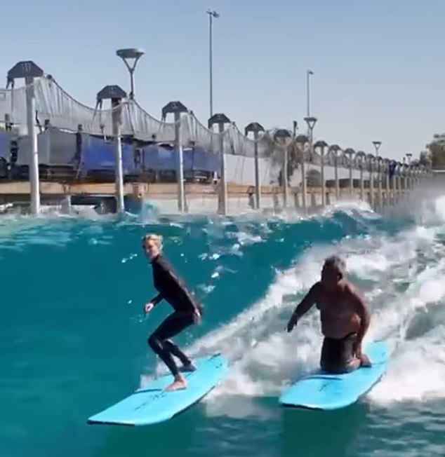 As of 2020, Ivanka (pictured surfing in California in September 2024) has been largely grounded in the political world