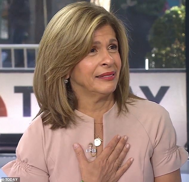 Hoda Kotb burst into tears when Jason Segel made a heartwarming comment about her upcoming departure from the Today show