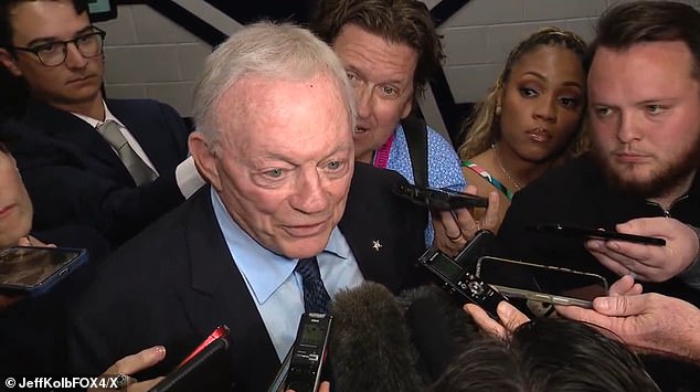 Jerry Jones snaps back at reporter as he addresses Cowboys