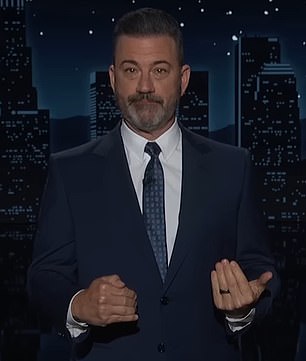 Jimmy Kimmel during Wednesday night's episode of his talk show