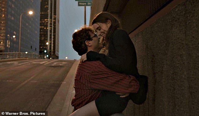 The acting couple first met in 2012 when they played lovers Theodore Twombly and Catherine Klausen on the LA set of Spike Jonze's AI romcom Her (pictured), but they only started dating after her split from her Discovery in 2016 director Charlie McDowell