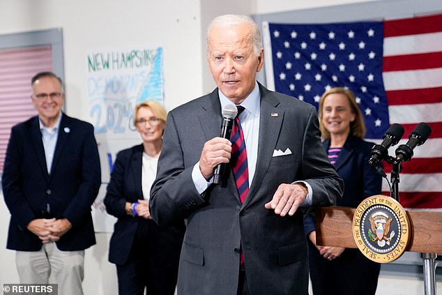 'Lock him up': President Joe Biden said at a campaign event in New Hampshire that it was time to 'lock him up,' delivering the message for the Harris campaign by describing Donald Trump