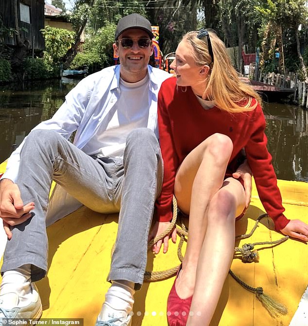 Turner, 28, confirmed her romance with Peregrine Pearson, 30 (pictured) on Instagram this weekend with a series of photos from their one-year romance