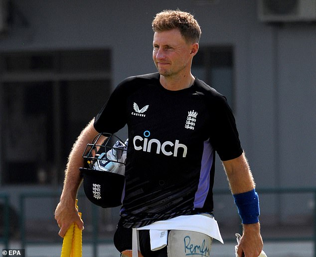 Joe Root pictured in Multan ahead of the first Test between England and Pakistan next week