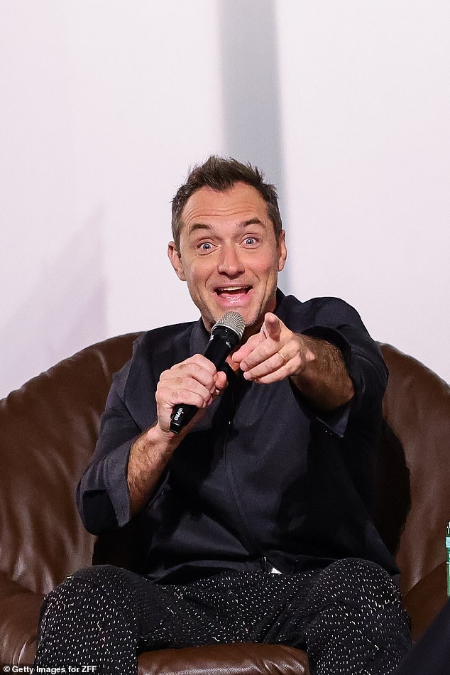 Jude Law appeared to be frozen in time as he attended the Zurich Film Festival on Friday, looking much younger than his 51 years