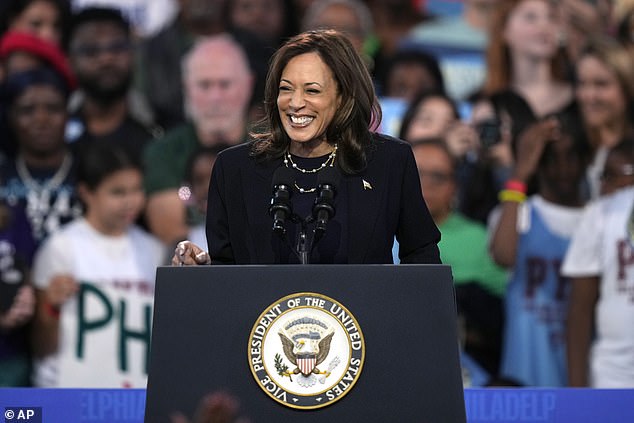 Kamala Harris campaigned around Philadelphia on Sunday