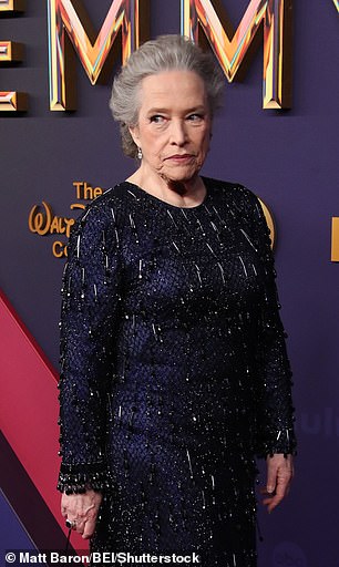 Bates at the Primetime Emmy Awards in 2024 after losing 100 pounds during her weight-loss journey