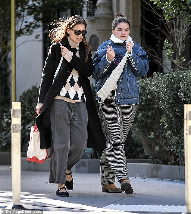 Katie Holmes was reunited with her daughter Suri Cruise in New York on Wednesday, during the teen's first semester studying at Carnegie Mellon University in Pittsburgh