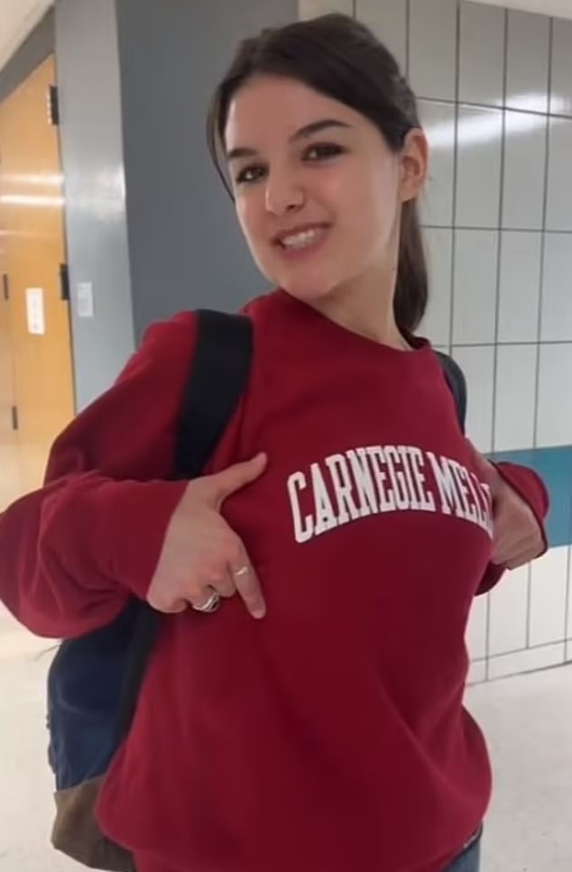 The teen is currently in the middle of her first semester at Carnegie Mellon University in Pittsburgh, with her father, Tom Cruise, paying her $65,000 tuition.