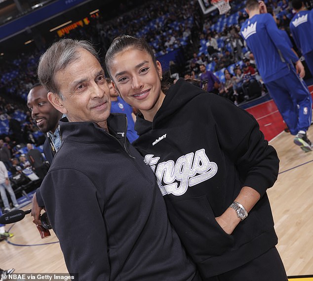 Owner and chairman Vivek Ranadive and Anjali Ranadive pose for a photo in April