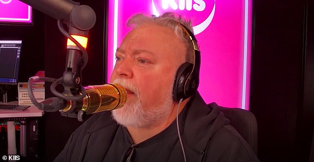 Radio star Kyle Sandilands showed his softer side on Wednesday, reaching into his own pocket to help a struggling Sydney family