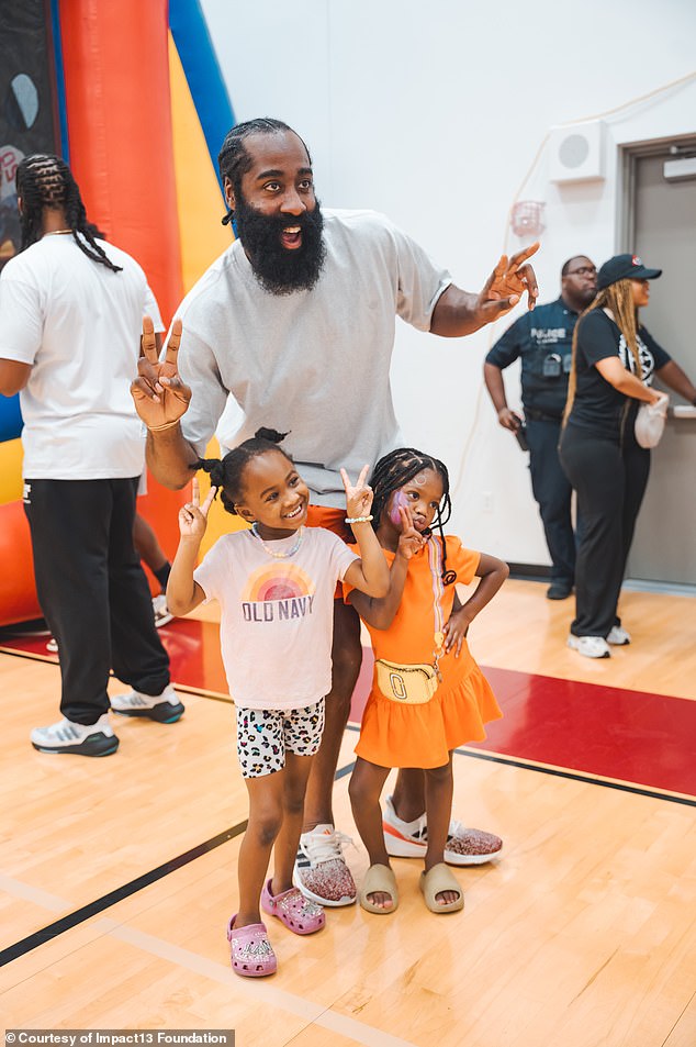 LA Clippers point guard James Harden, 35, came to the rescue when an event to raise money to feed homeless families in LA was nearly canceled