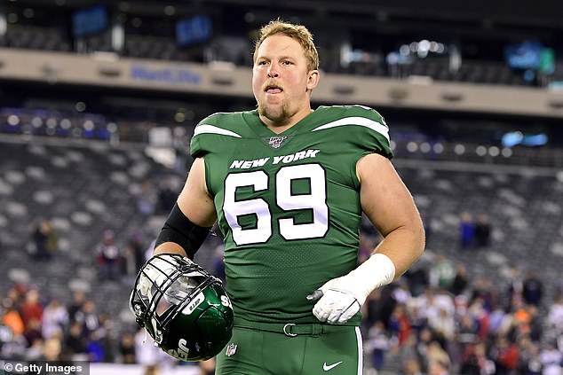 Former New York Jets offensive lineman Conor McDermott had his Rams playbook stolen