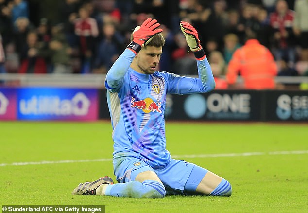 Leeds goalkeeper Illan Meslier produces one of the all-time HOWLERS to gift Sunderland a 97th minute equaliser - but did the ball hit an object on the pitch?