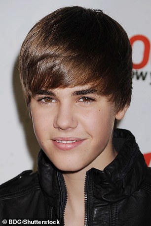 Justin Bieber is pictured in 2010