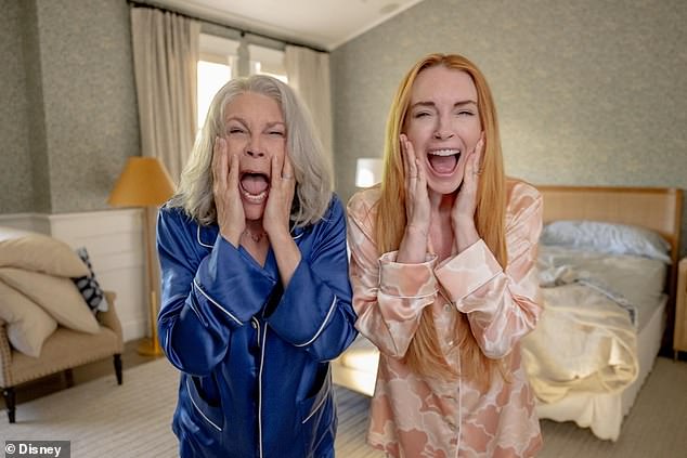 An image from the film Freakier Friday was of course shared on Friday. Lindsay Lohan and Jamie Lee Curtis are seen recreating a scene from the original 2003 film