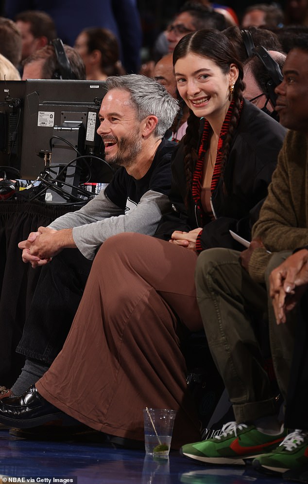 Lorde has not been pictured with her music director boyfriend Justin Warren (left) since March 2023. Both pictured in 2021