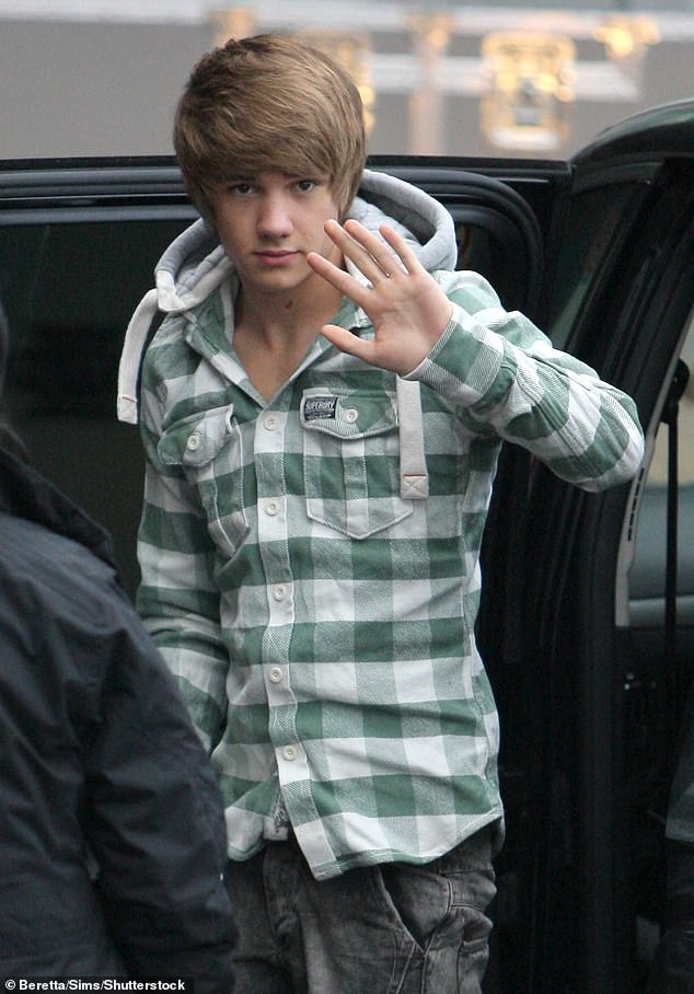 Liam first auditioned for the X Factor in 2008 at the age of 14, before returning two years later to become a member of One Direction (pictured at the age of 16 in 2009)