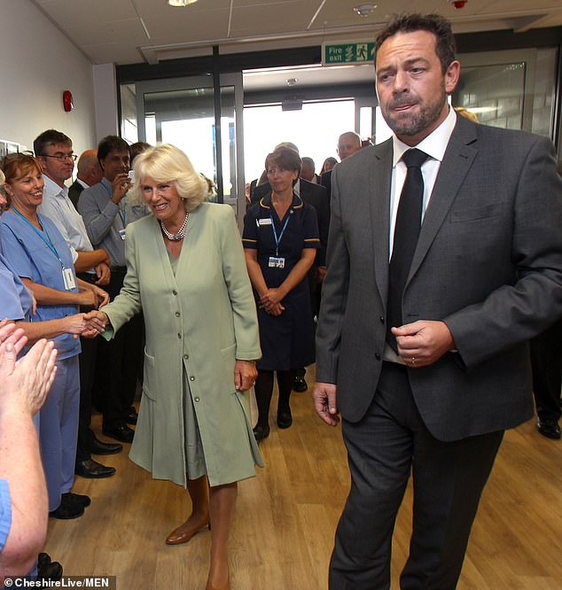 Chief executive of the Countess of Chester Hospital Tony Chambers is pictured with Camilla, then Duchess of Cornwall, during a visit in 2014