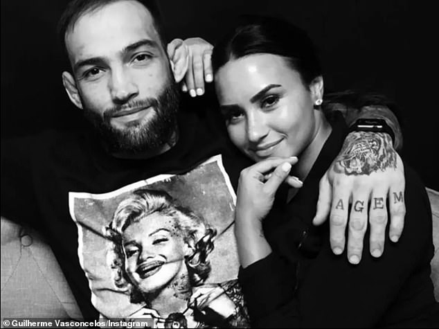 Vasconcelos dated Demi Lovato in 2017 after spending New Year's Eve together