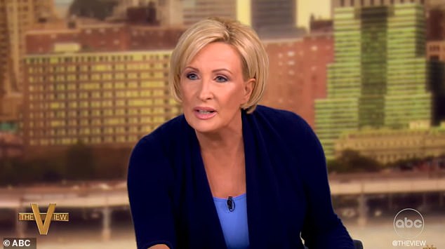 Cable news network MSNBC's star morning host Mika Brzezinski is being roasted online for her 'hysterical' response to Sunday night's Donald Trump rally at MSG in New York