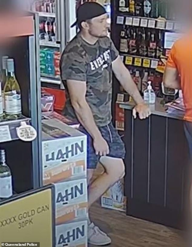 New CCTV footage shows 27-year-old Jack McLennan hours before he disappeared at Ficks Crossing, 175km northwest of the Sunshine Coast, on October 4.