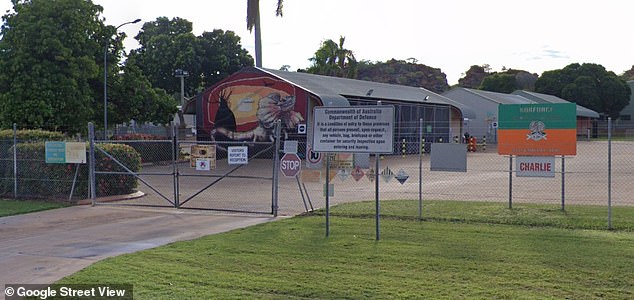 Sturgeon gained access to the North West Mobile Force (NORFORCE) depot (pictured) where he posed as a field marshal 'on a very special mission' in February