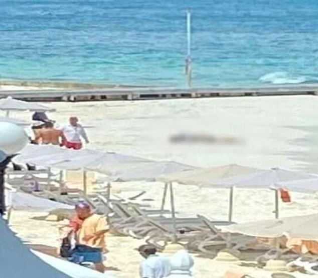 A man was shot dead on a beach in front of the luxury resort Hotel Riu Caribe in Cancun