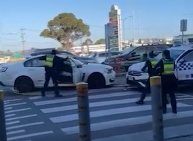 Police had conducted a welfare check on the man about 7.40am on Saturday following reports he was unresponsive in his car at Campbellfield Plaza car park, in Melbourne's north.