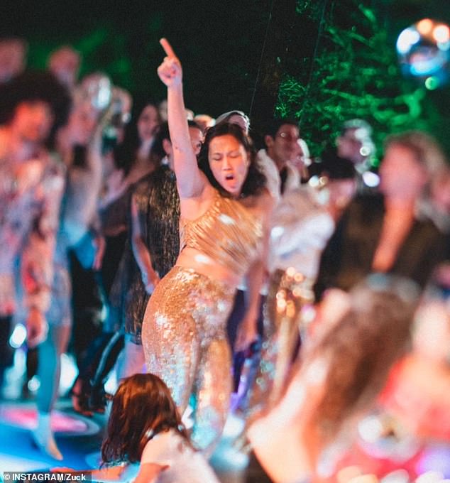 Mark Zuckerberg shared glamorous photos of his 'disco queen' wife Priscilla Chan overnight