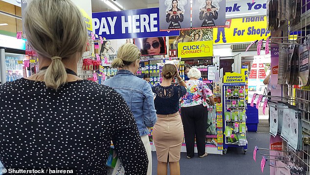 Customers can still pay by card or cash at Chemist Warehouse