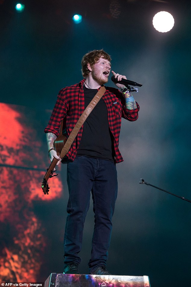 Ed Sheeran could perform at Glastonbury 2025 during his Mathematics world tour (Glastonbury pictured in 2017)