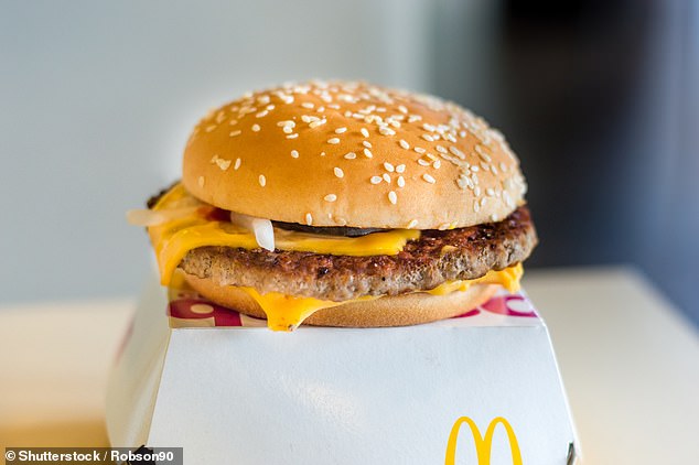 The CDC said all patients reported eating at McDonald's before their illness, and that the majority had eaten the chain's Quarter Pounder, pictured here