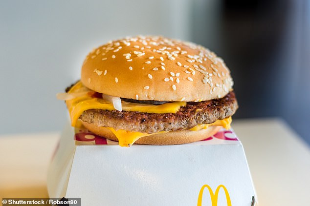 The CDC announced that 49 people in 10 states became sick with E. coli after eating at McDonald's in 10 states. Most ate a Quarter Pounder (pictured here)