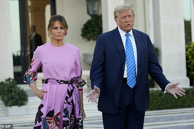 Former first lady Melania Trump (left) revealed in her upcoming memoir that she has been pro-choice for years. This admission comes as former President Donald Trump (right) is widely credited with the erosion of abortion rights in the United States