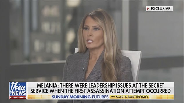 Melania Trump spoke about the Secret Service in an interview with Maria Bartiromo