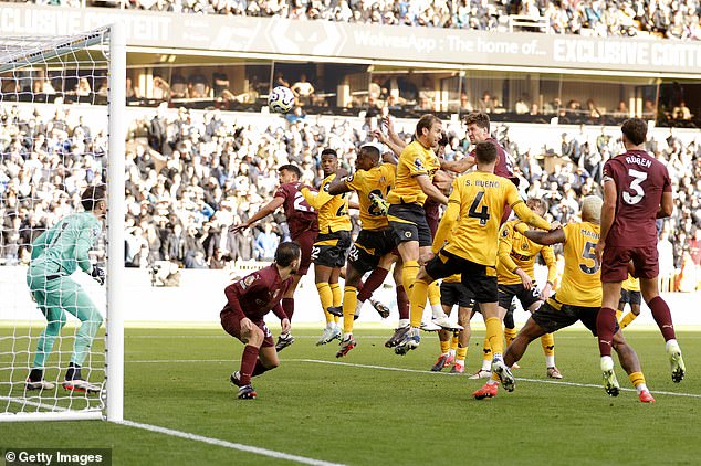 John Stones dismissed Manchester City with a header in injury time against Wolves on Sunday