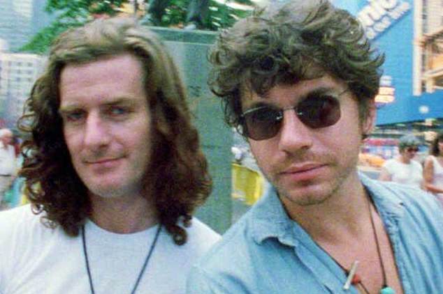 The Melbourne-born artist had been active in Australia's vibrant music scene for five decades and was once in a band with INXS star Michael Hutchence called Max Q. (Pictured with Hutchence in 1990)