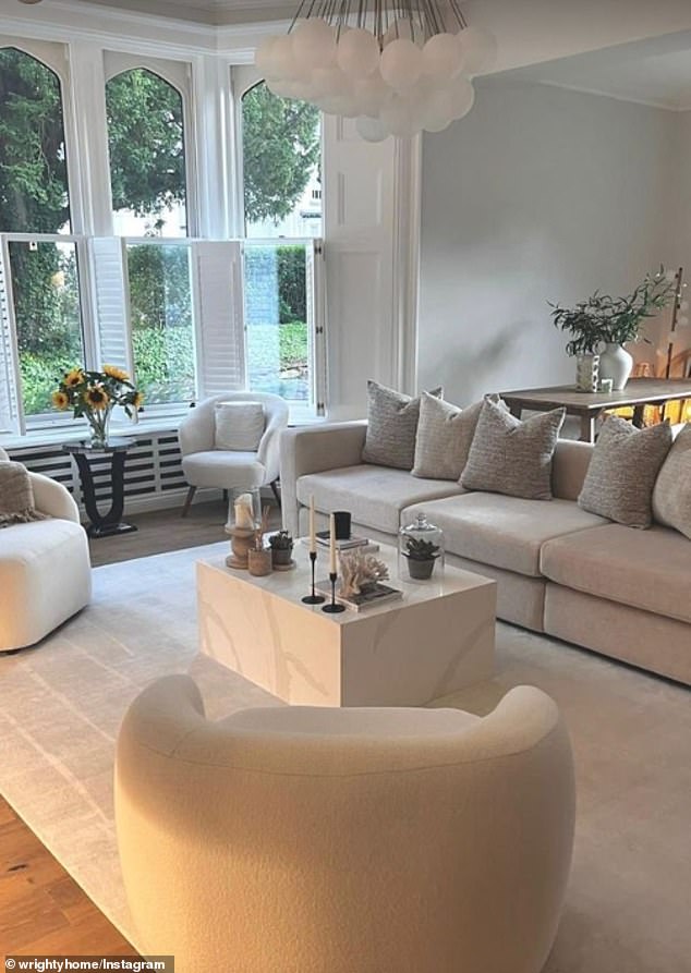 The couple completely renovated their £3.5 million home in 2019 and have since been sharing the incredible updates on an Instagram account